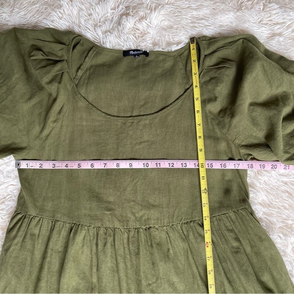 Madewell Olive Green Mini Dress - Picture 11 of 13